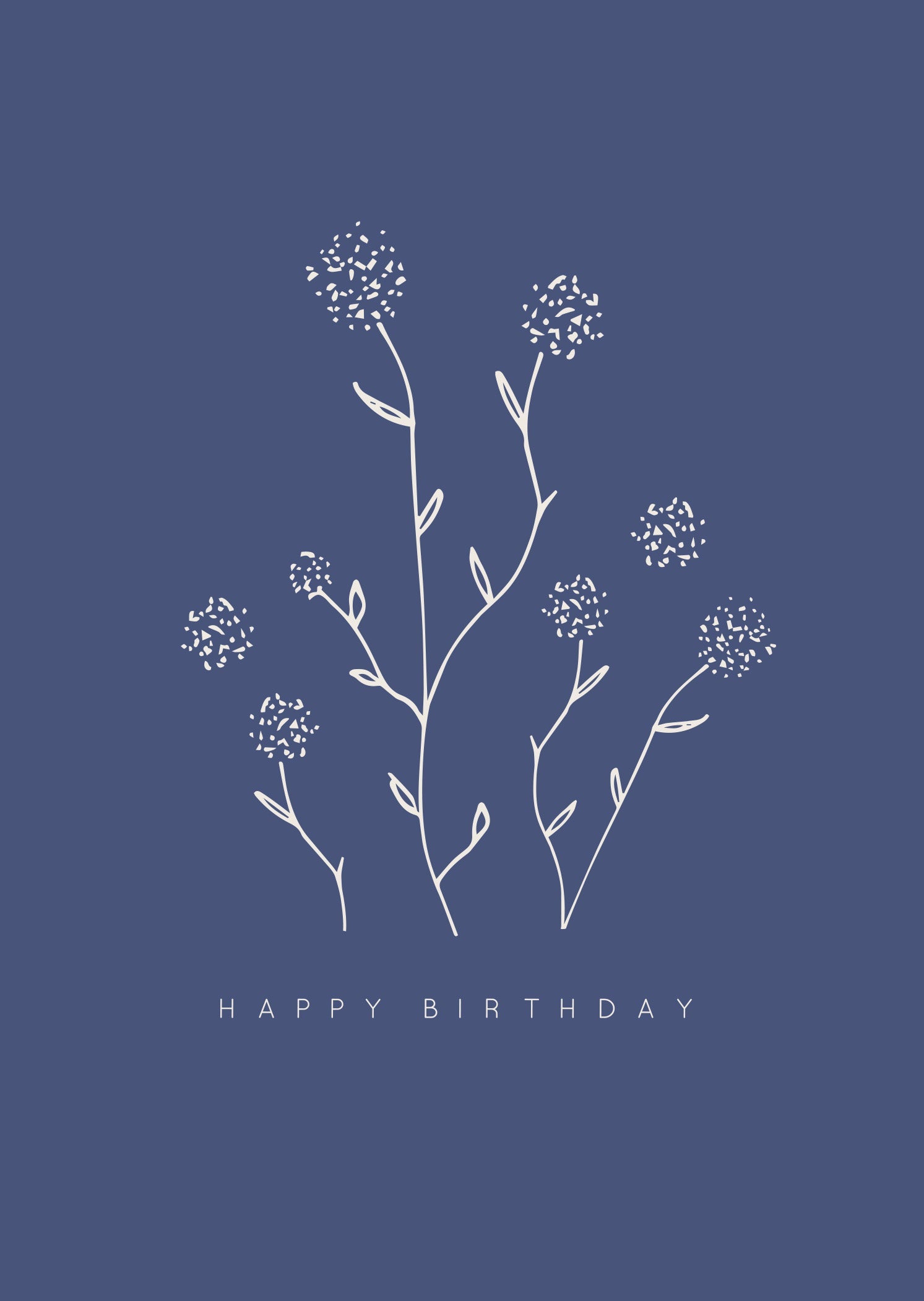 Greeting Card Dainty - DANDELION BIRTHDAY
